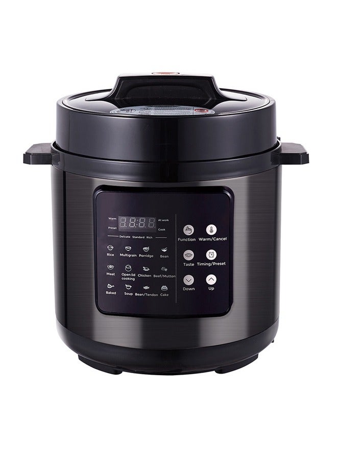 Electric Pressure Cooker with Multi-Function Cooking - 6L