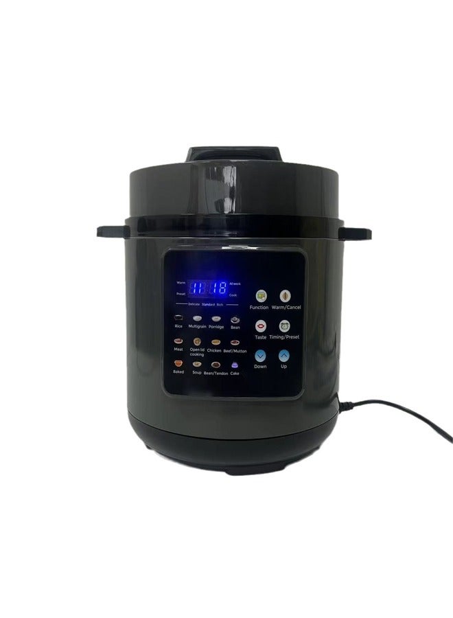 Electric Pressure Cooker with Multi-Function Cooking - 6L