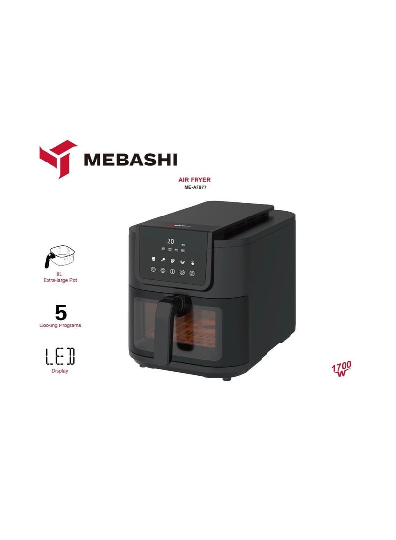 Mebashi Air Fryer 8L 1700W