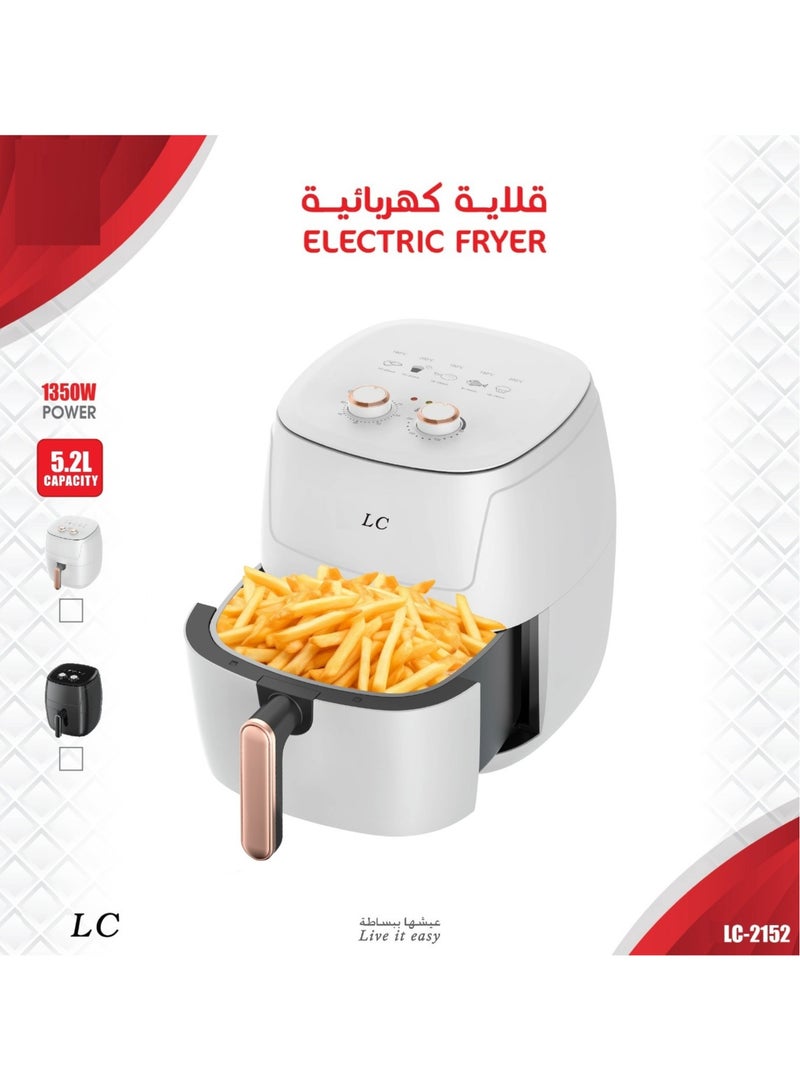 Electric Air Fryer 5.2 Ltr 1350W