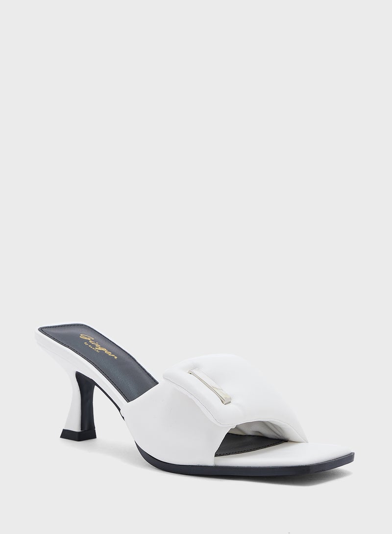 Square Toe Padded Heel Sandal