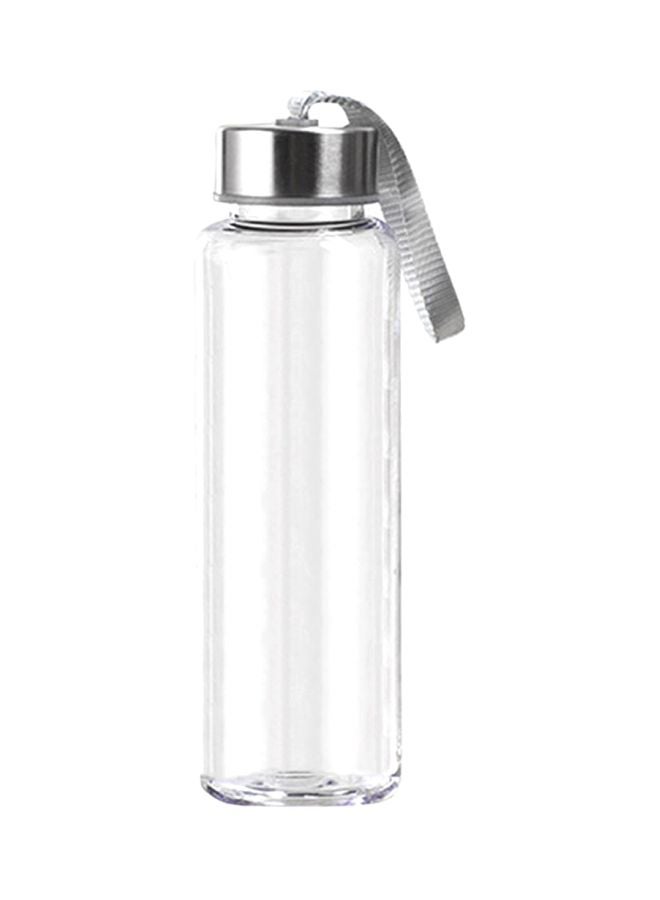 New Outdoor Sports Portable Water Bottle Clear/Silver 22x4.1x6.5centimeter