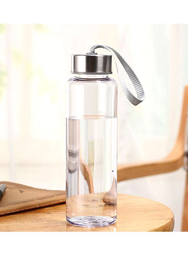 New Outdoor Sports Portable Water Bottle Clear/Silver 22x4.1x6.5centimeter