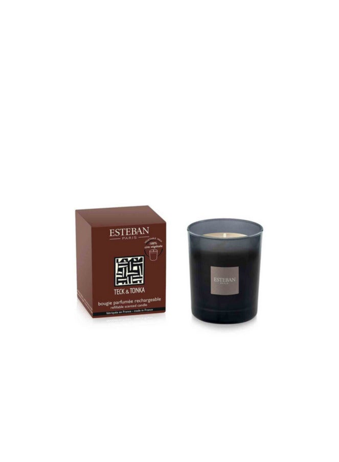 ESTEBAN PARIS Teck & Tonka Refillable Scented Candle 170g