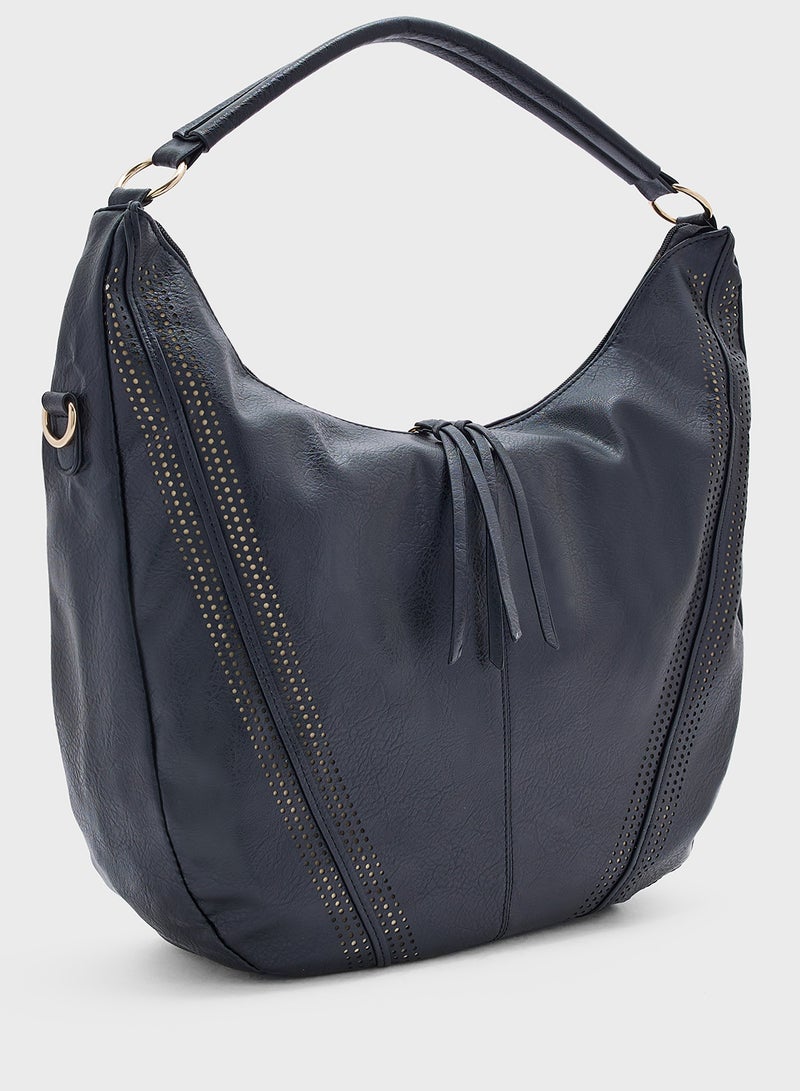 2 In 1 Slouchy Shopper Bag With Wallet