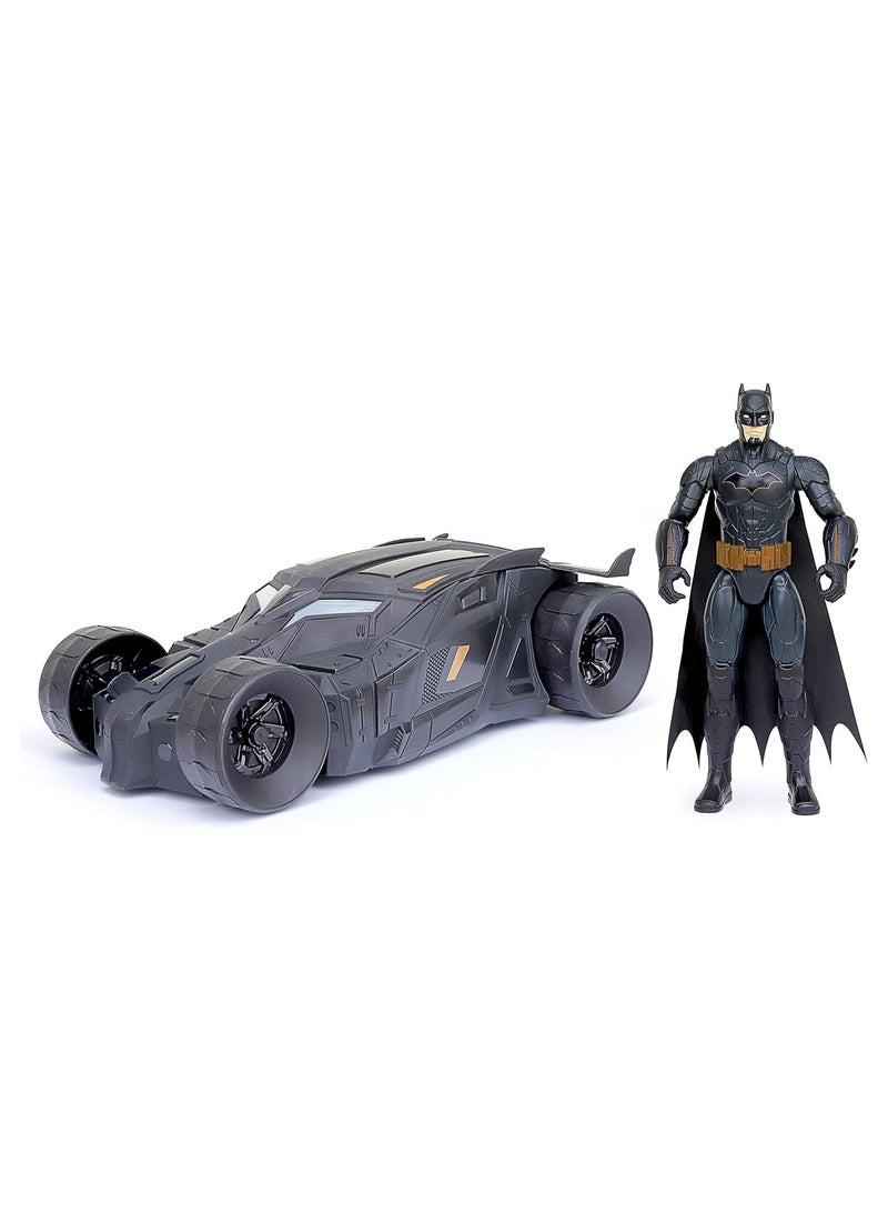 Batman and Batmobile Set, 30-cm Batman Action Figure