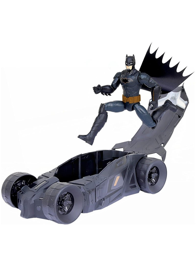 Batman and Batmobile Set, 30-cm Batman Action Figure