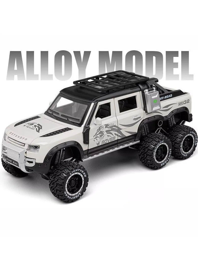 Toy Car Compatible for 1:24  Off Road Pickup Car Model, Pull Back Diecast Truck Collectible Truck with Sounds ＆ Lights for Kids Boys Girls and Adults, Gift