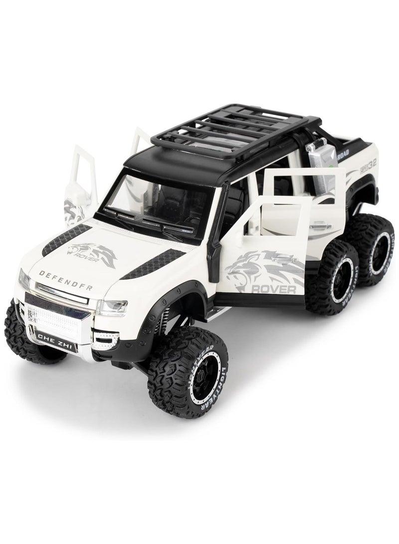 Toy Car Compatible for 1:24  Off Road Pickup Car Model, Pull Back Diecast Truck Collectible Truck with Sounds ＆ Lights for Kids Boys Girls and Adults, Gift