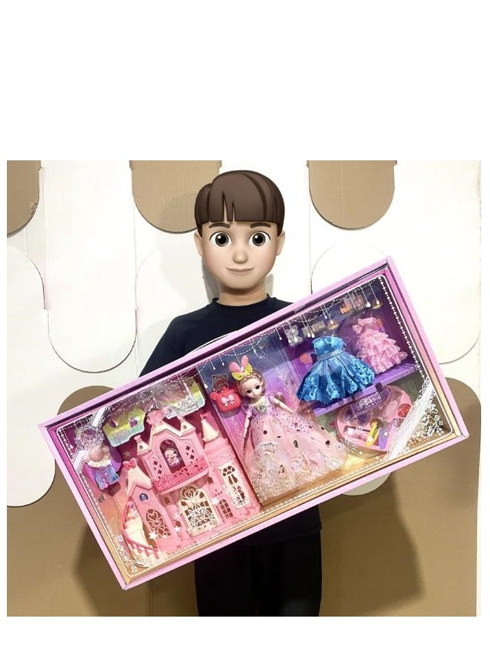 Girl Dress Up Castle Princess Children's Toy Set Gift Box