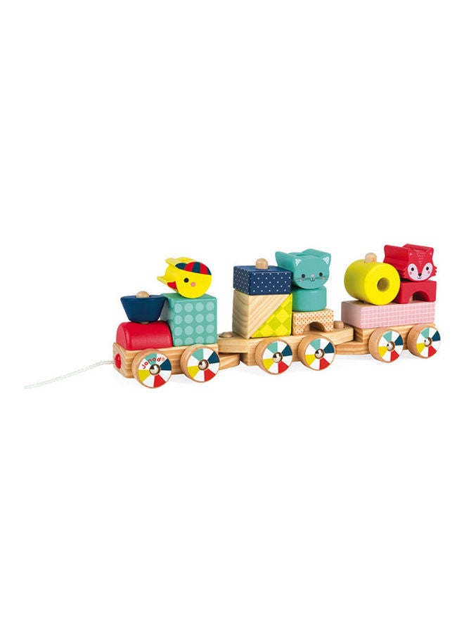 Wooden Baby Forest Train 14cm