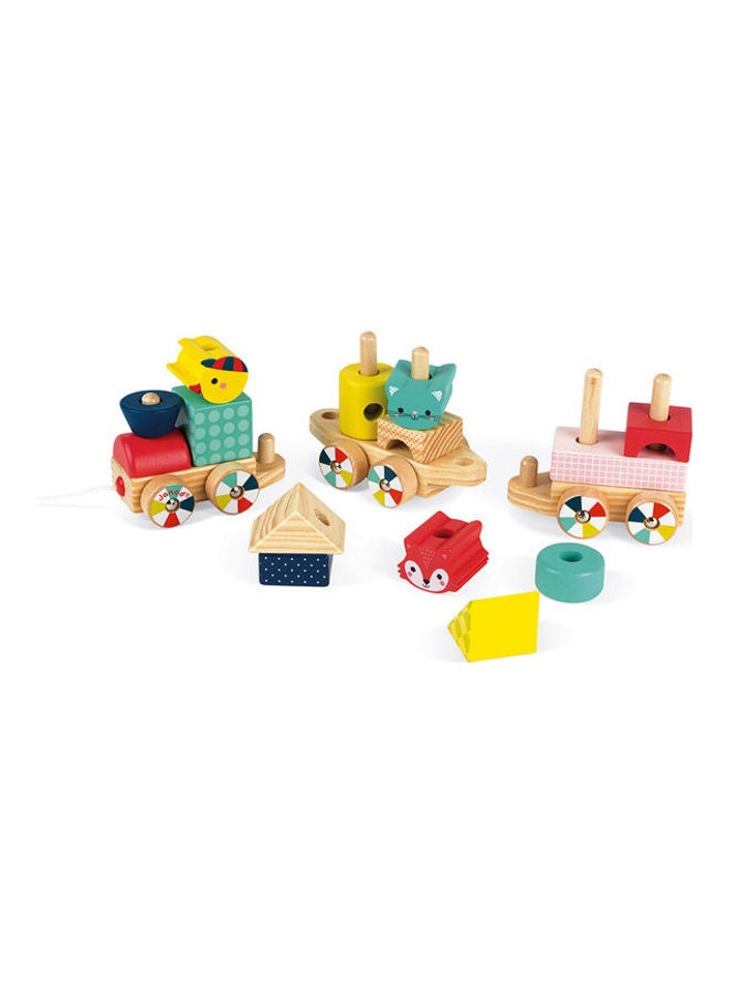 Wooden Baby Forest Train 14cm