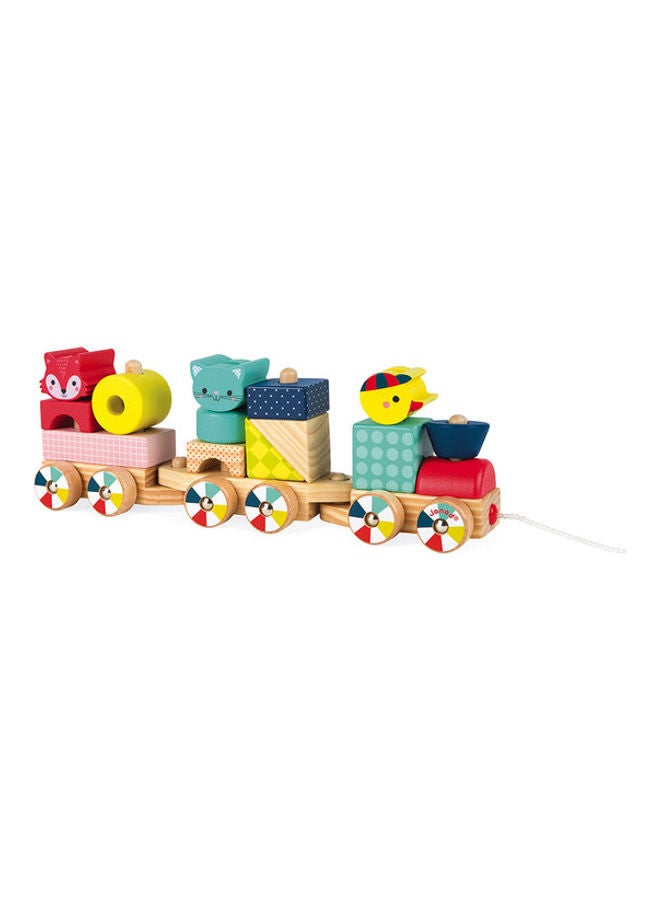 Wooden Baby Forest Train 14cm