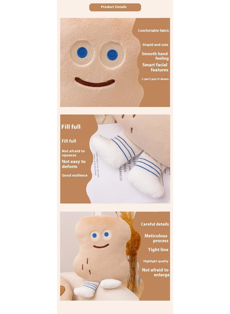 Creative PeanutPlush Toys，Peanut Shaped Throw Pillows, 38cm Soft Home Decorative Pillow Plush Cushion For Bed Couch Living Sofa Room Decor Accent Throw Pillow Perfect Stuffed Plush Toy Gife For Children And Adult