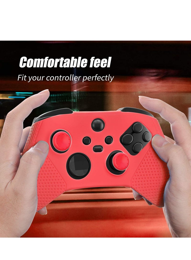 Silicone Case for Xbox Series S/X, Protective Case for Xbox Series S/X with Thumb Grips, Controller Shell for Xbox Series S/X Red