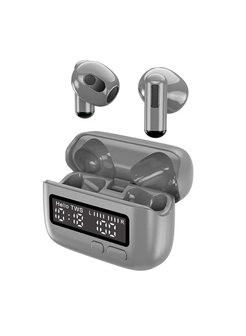 2024 New Portable Wireless Bluetooth Earphones with Digital Clock, Retro Design