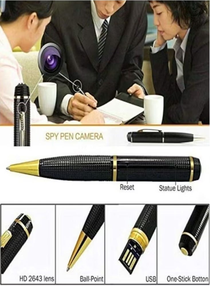 Mini Camera Pen HD 1080P Portable Small Mini Camera Ballpoint Pen For Home Office Meeting