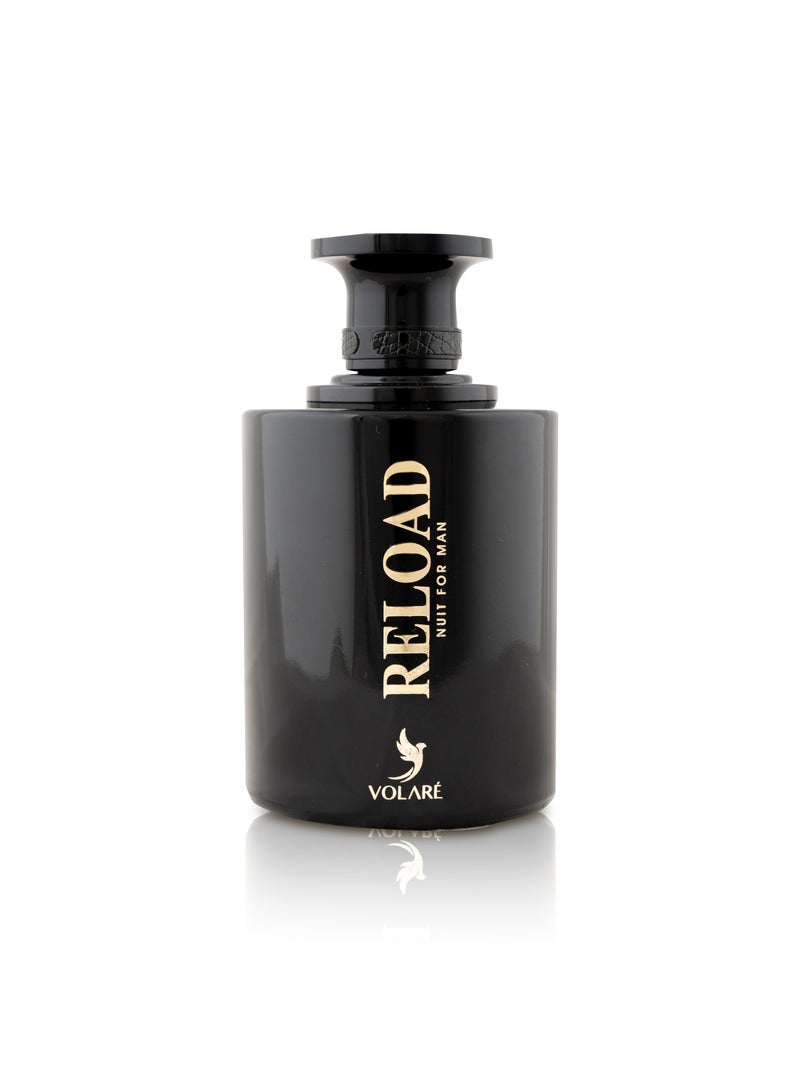 RELOAD NUIT FOR MAN  Eau De Perfum 100ml By Volare For Man