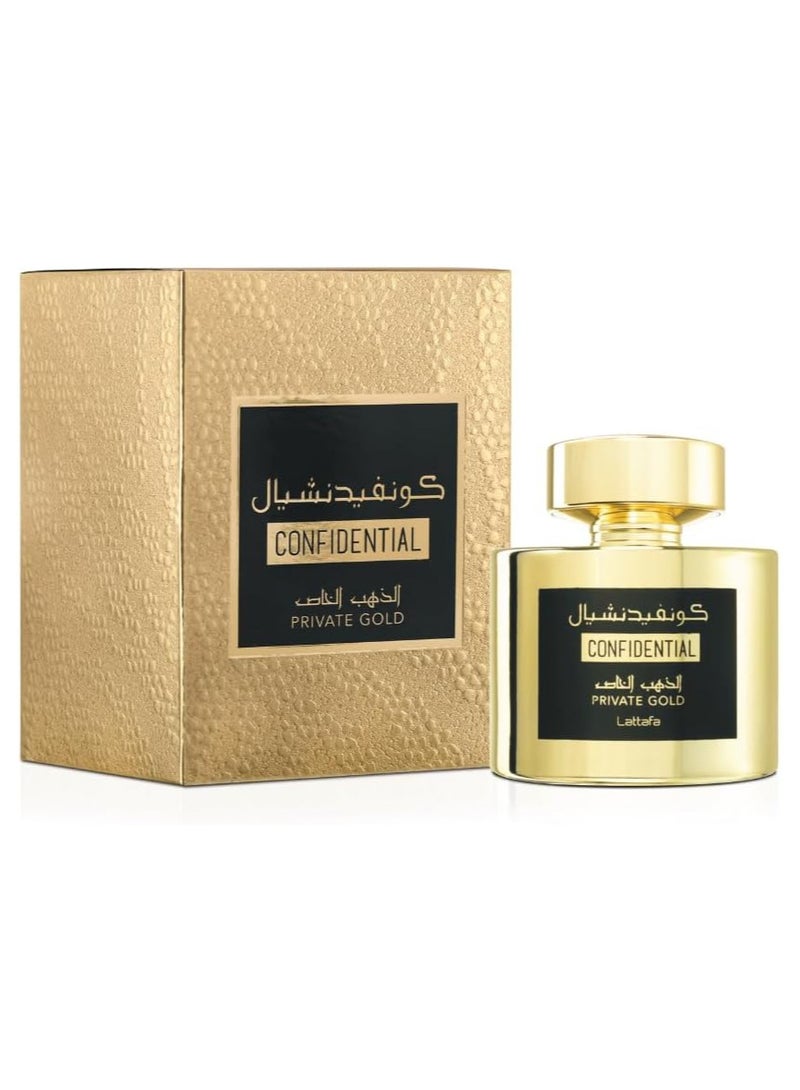 Confidential Private Gold Eau de Parfum For Unisex,100 ml