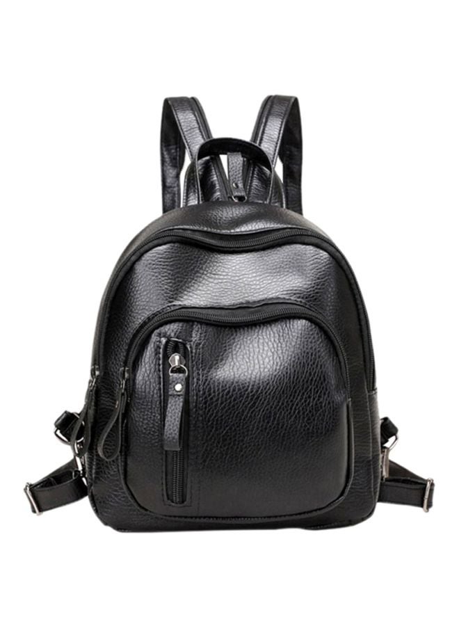 Adjustable Straps Backpack Black