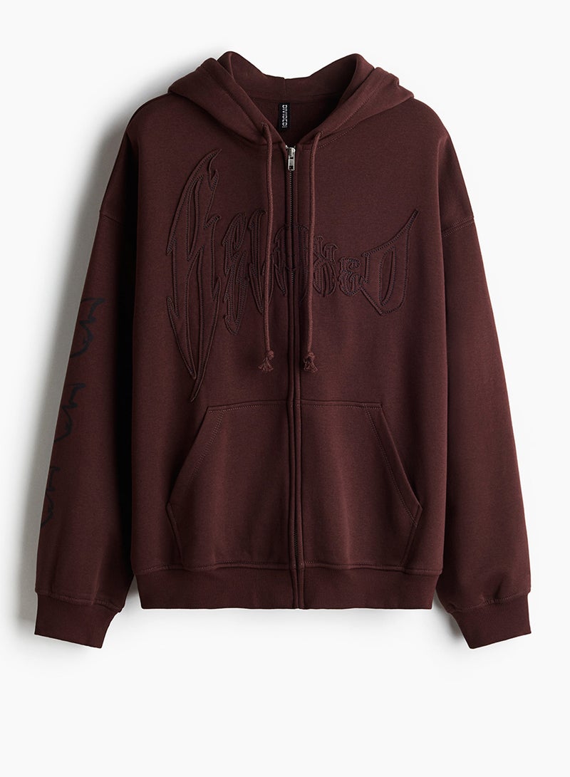 Oversized Zip-Through Hoodie