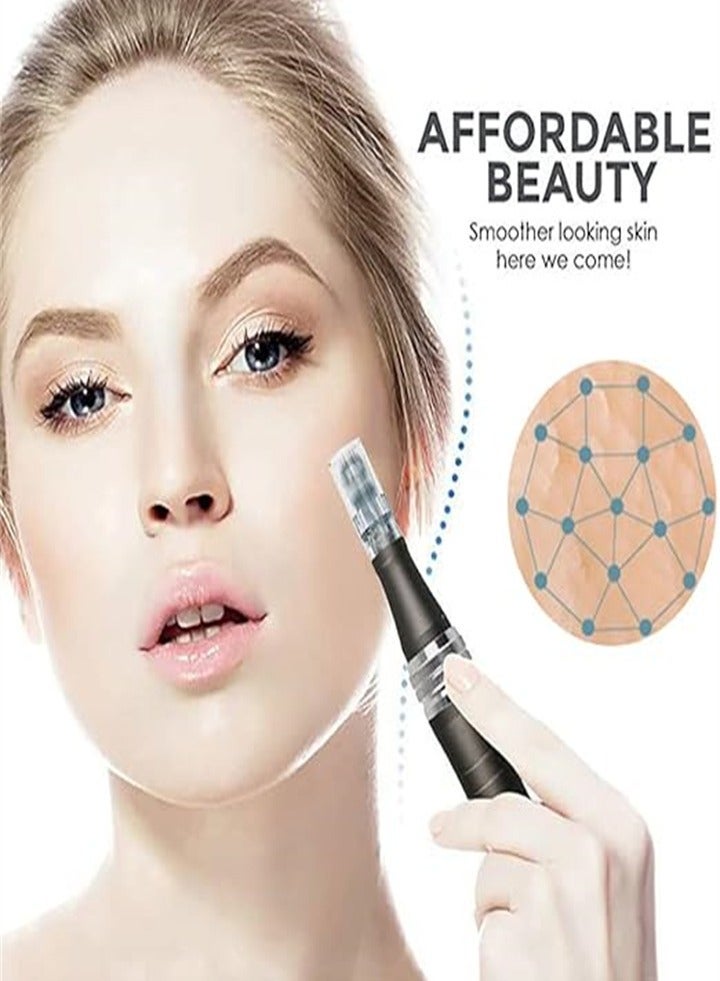 Professional Beauty Micro-Needling Pen - Cordless - Best Face and Body Skincare Kit