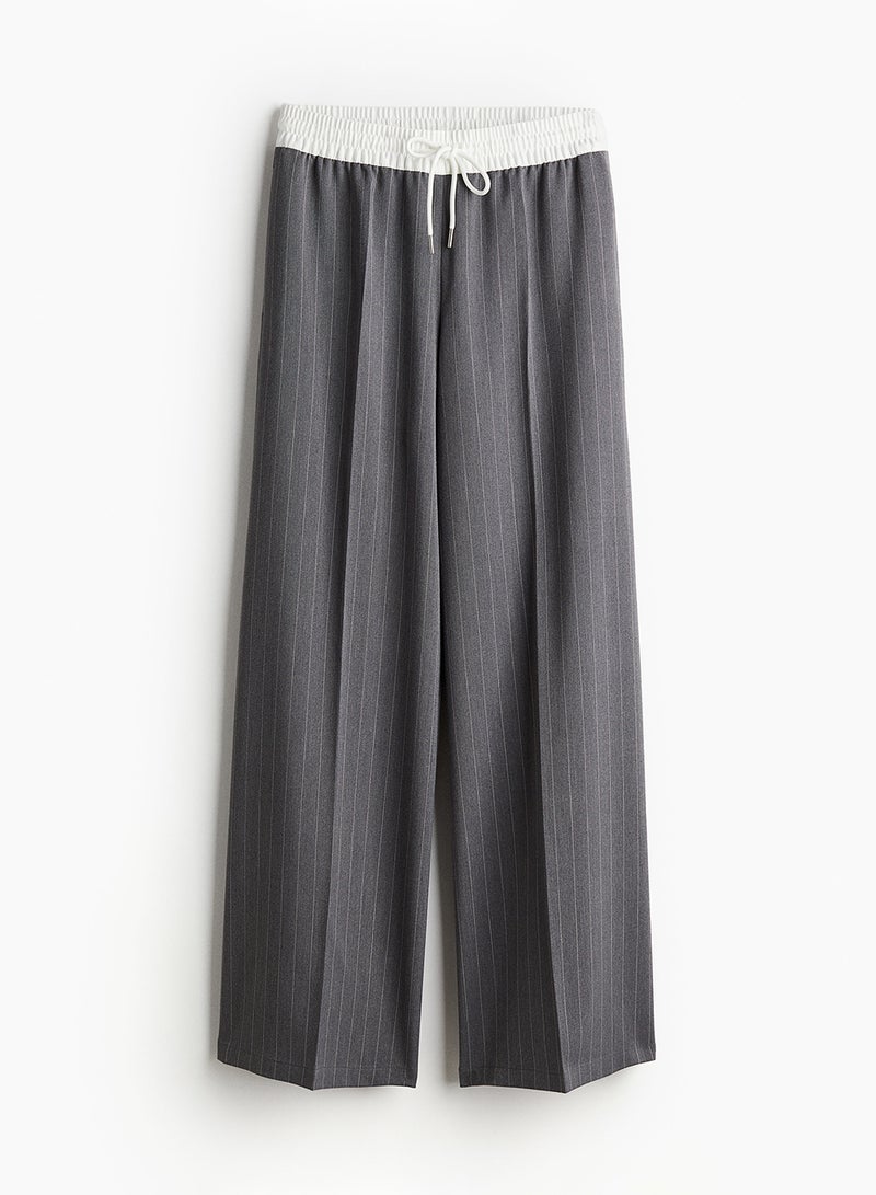 Wide Pull-On Trousers