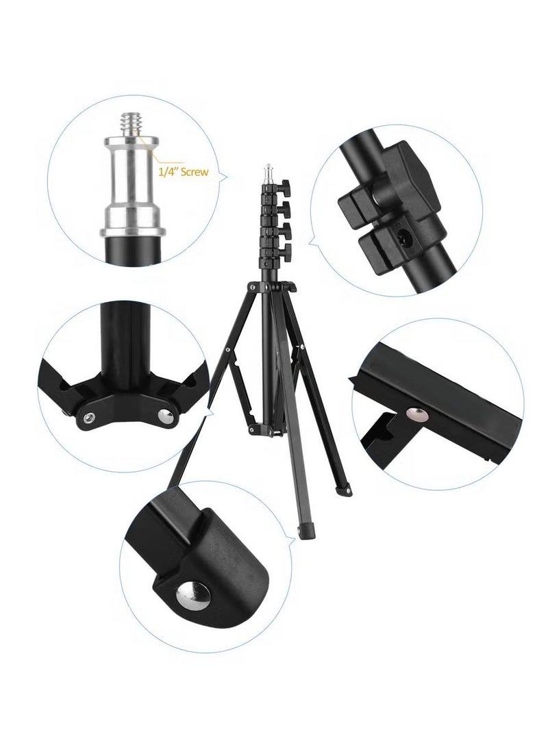 Adjustable Tripod Light Stand Black