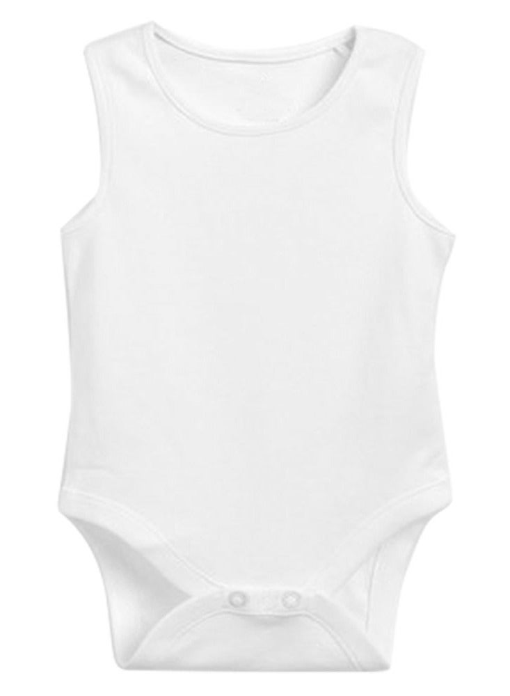 Tiny Toes - 100% Cotton Pack of 5 Sleeveless Bodysuit_3-6m