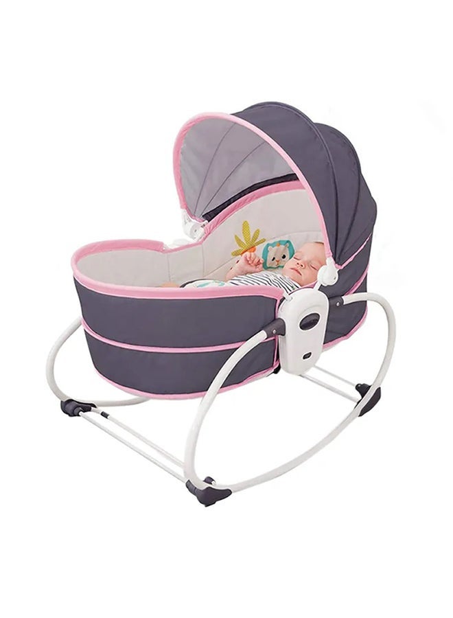 5-in-1 Multifunctional Comfortable Baby Bassinet Cradle Bed With Attractive Lighting and Musical Toy