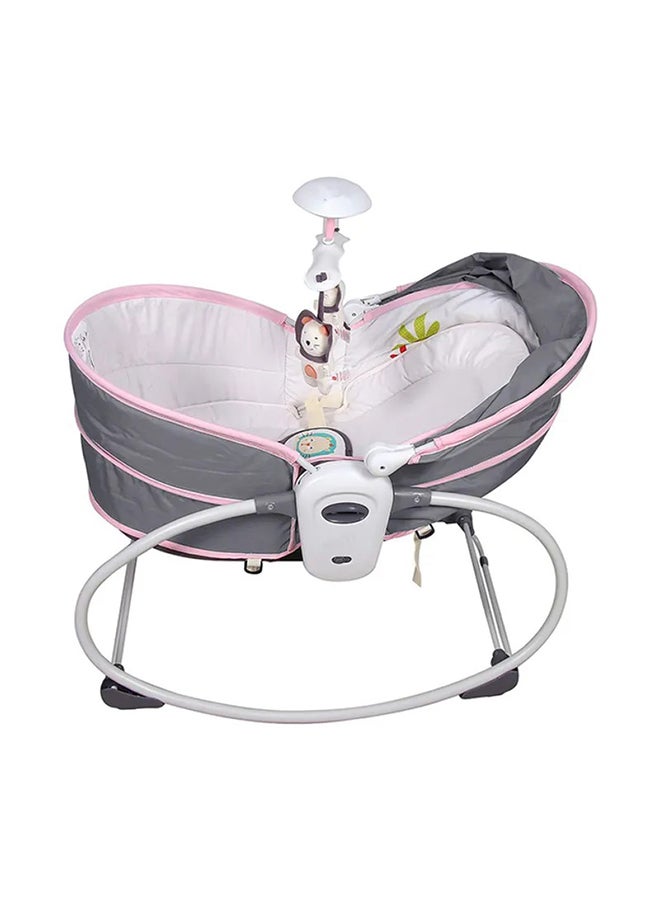 5-in-1 Multifunctional Comfortable Baby Bassinet Cradle Bed With Attractive Lighting and Musical Toy