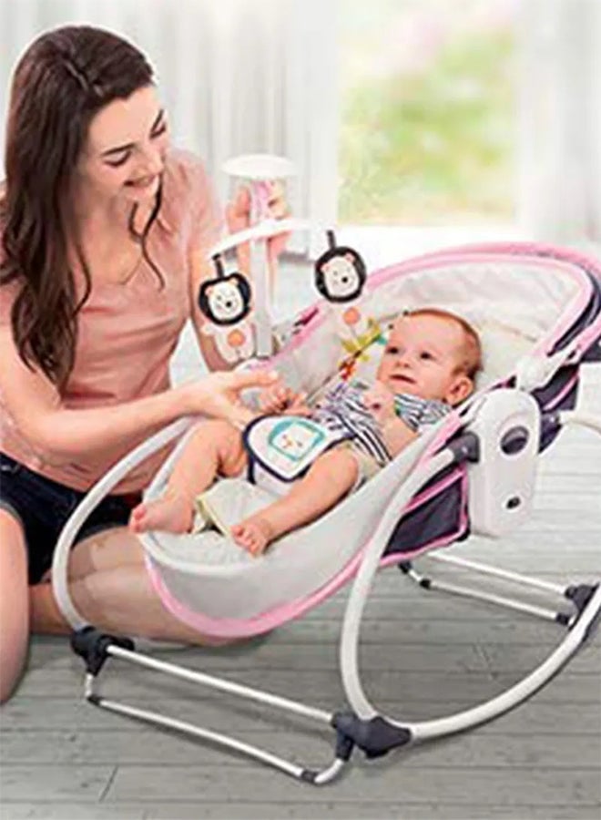 5-in-1 Multifunctional Comfortable Baby Bassinet Cradle Bed With Attractive Lighting and Musical Toy