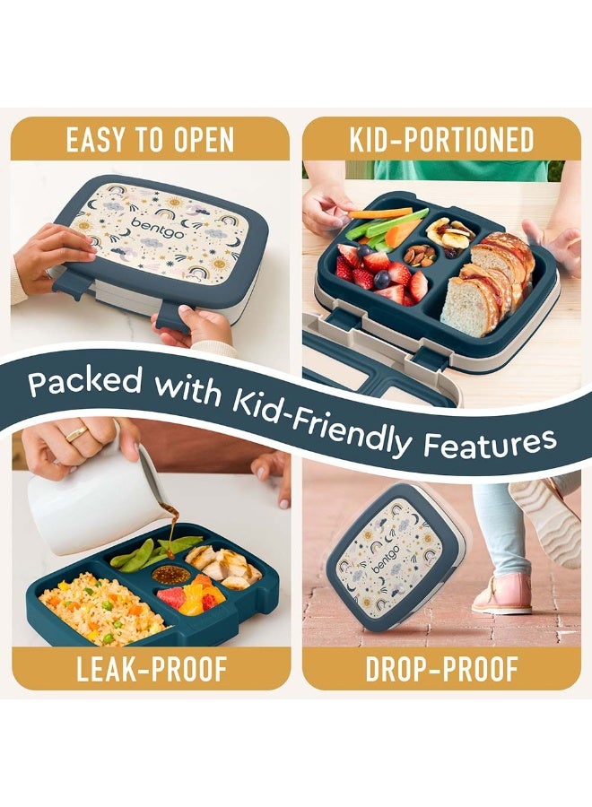 Kids Prints 5 Compartment Lunchbox Skies