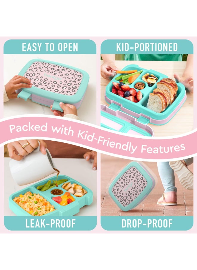Kids Prints 5 Compartment Lunchbox Leopard