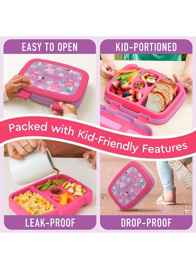 Kids Prints 5 Compartment Lunchbox Fairies