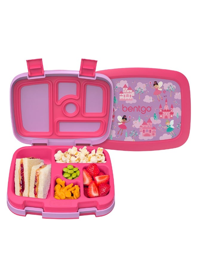 Kids Prints 5 Compartment Lunchbox Fairies