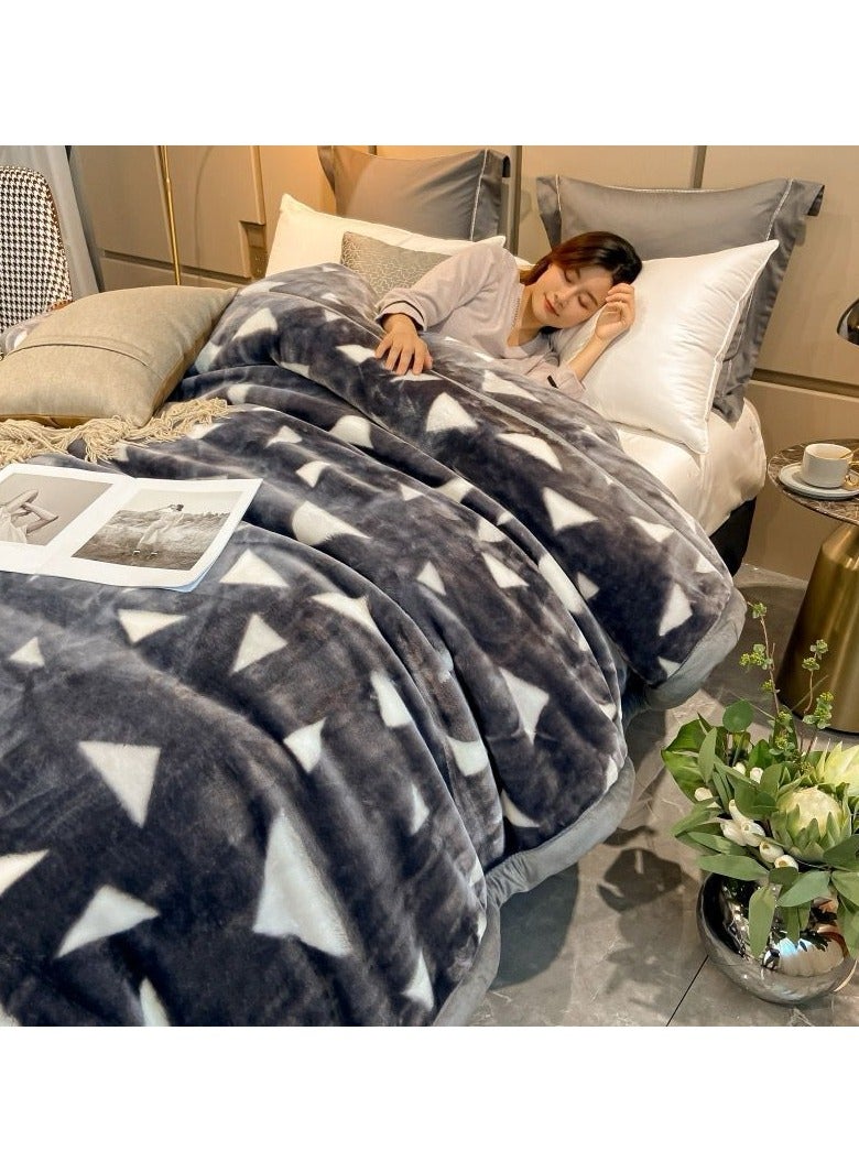 COMFY SOFT & FLUFFY KOREAN KING SIZE BLANKET BLUE