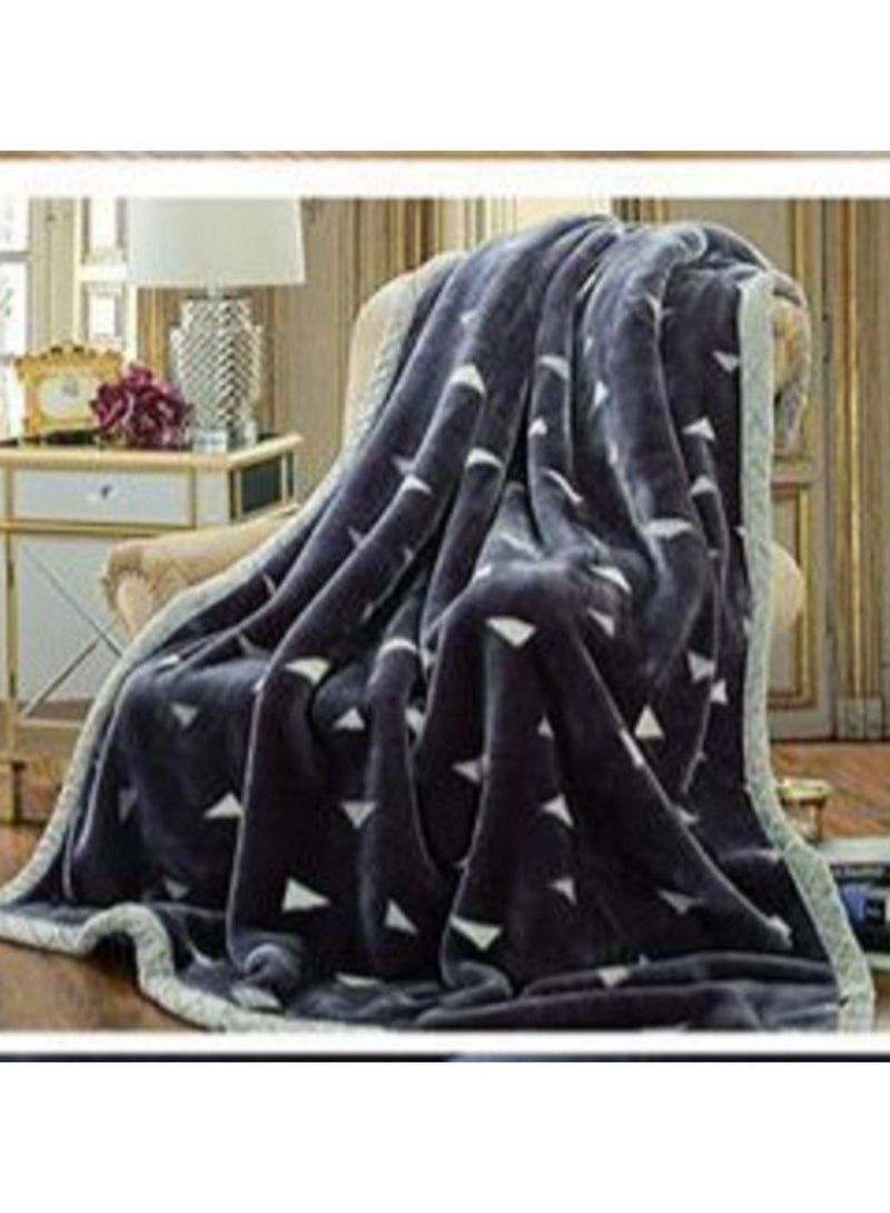 COMFY SOFT & FLUFFY KOREAN KING SIZE BLANKET BLUE