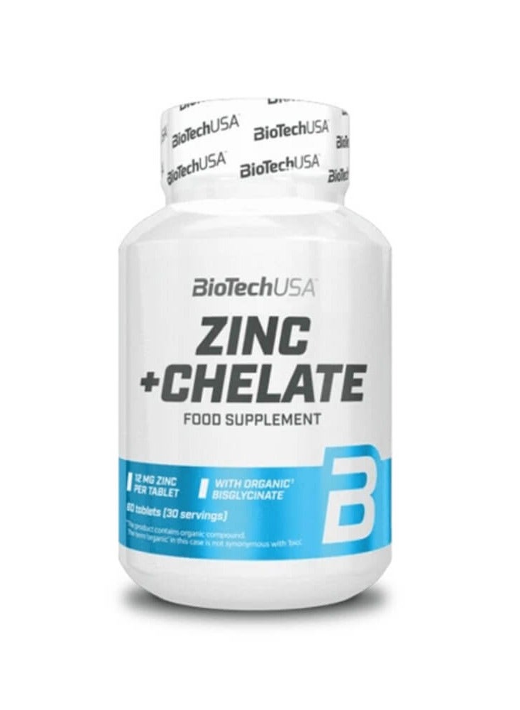 Biotech USA Zinc + Chelate, 60 Tabs