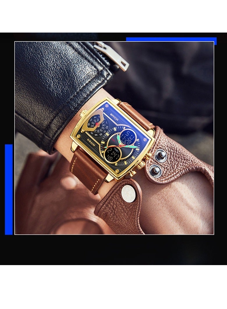 Men's Fashionable Personalized Creative Square Electronic Watch