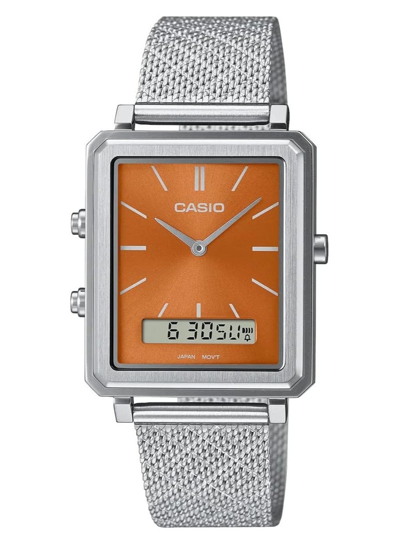 Casio Standard Anadeshi Rectangular Face Men's Wristwatch, Overseas Model