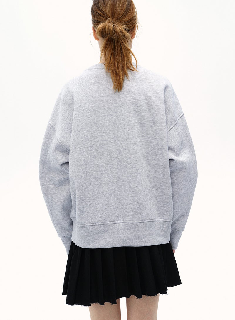 Oversized Motif-Detail Sweatshirt