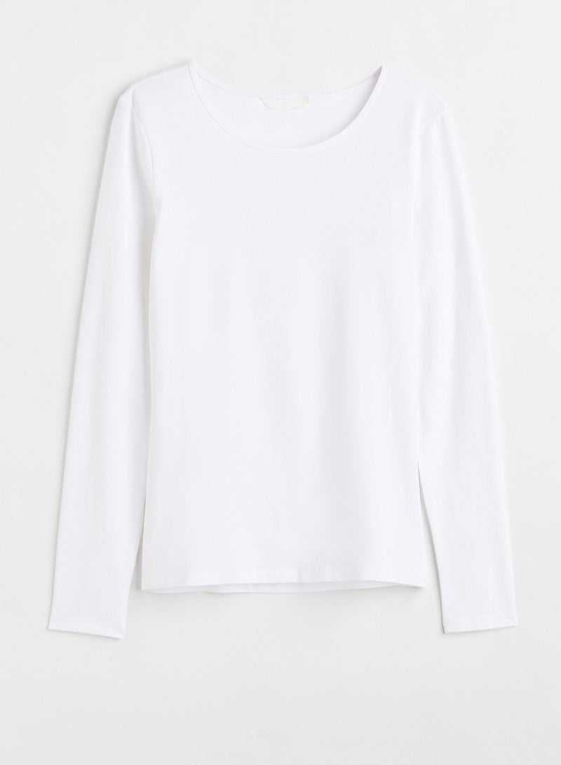 Long-Sleeved Jersey Top