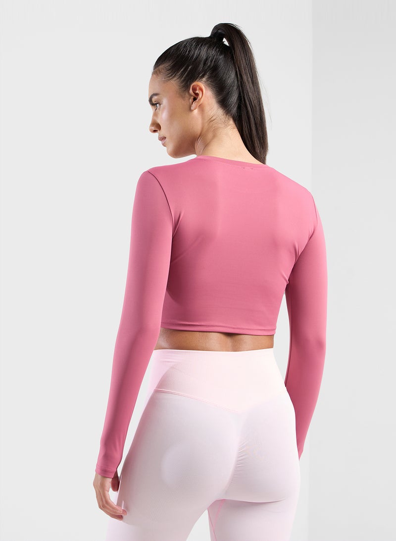 Fitted Long Sleeves Top