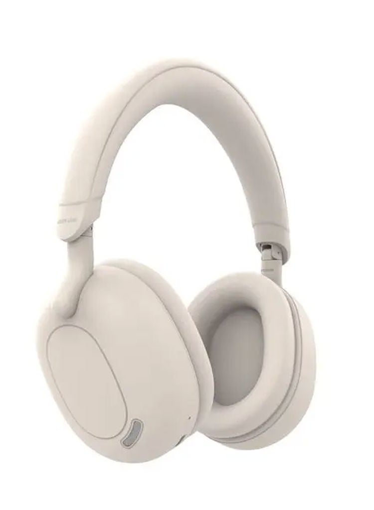 Sunstone Headphone / Long Hours Playing Time / Long-Range Working Distance / AUX Support / Microphone / V5.3 Bluetooth Version / 40mm Driver - Beige