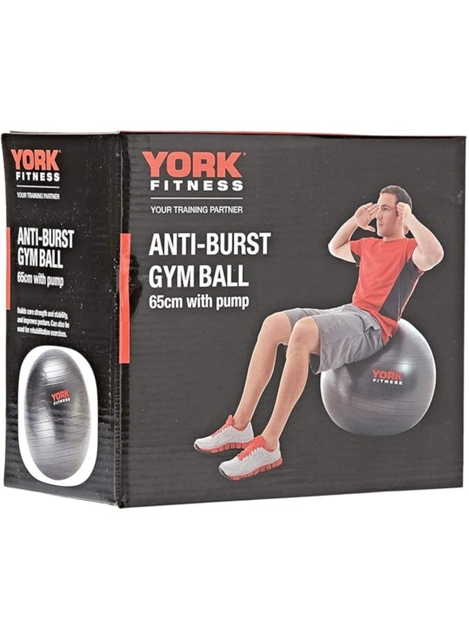 Anti-explosion sports ball with pump 65 cm weight 1 kg