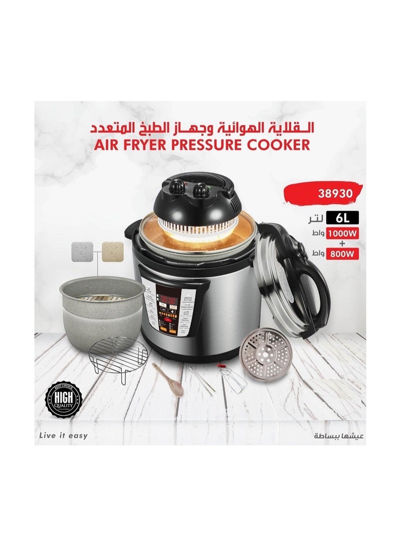 Air Fryer Pressure Cooker 6Ltr