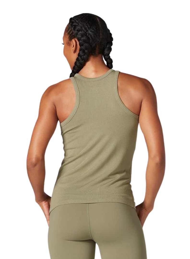 PERFECT FIT RIB TANK LIGHT OLIVE