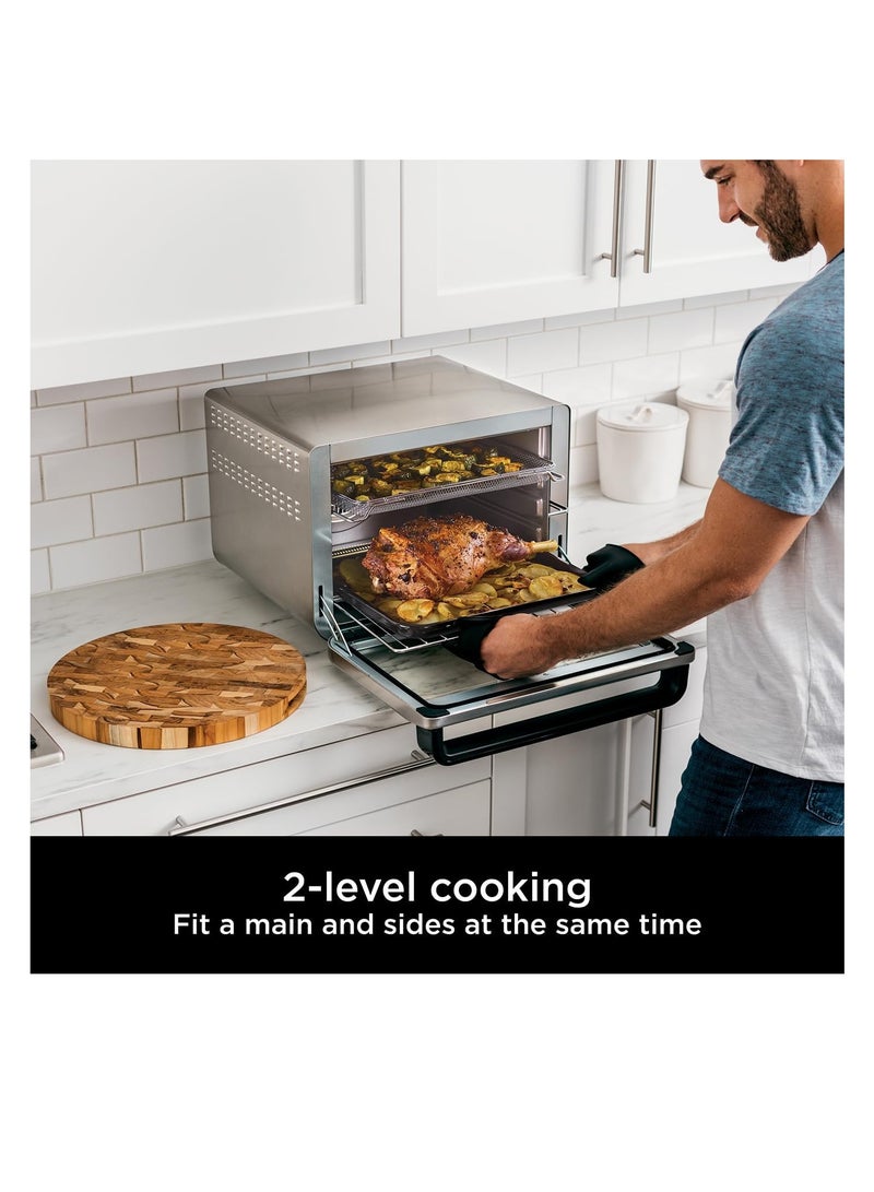 Foodi 10-in-1 Multifunction Oven, Fast Mini Oven, Countertop Oven, 10 Cooking Functions, Air Fry, Pizza, Grill, Roast, Bake, Toast, Bagel & More, Make Family-Size Meals 1 L 2400 W Dt200ME 43.5