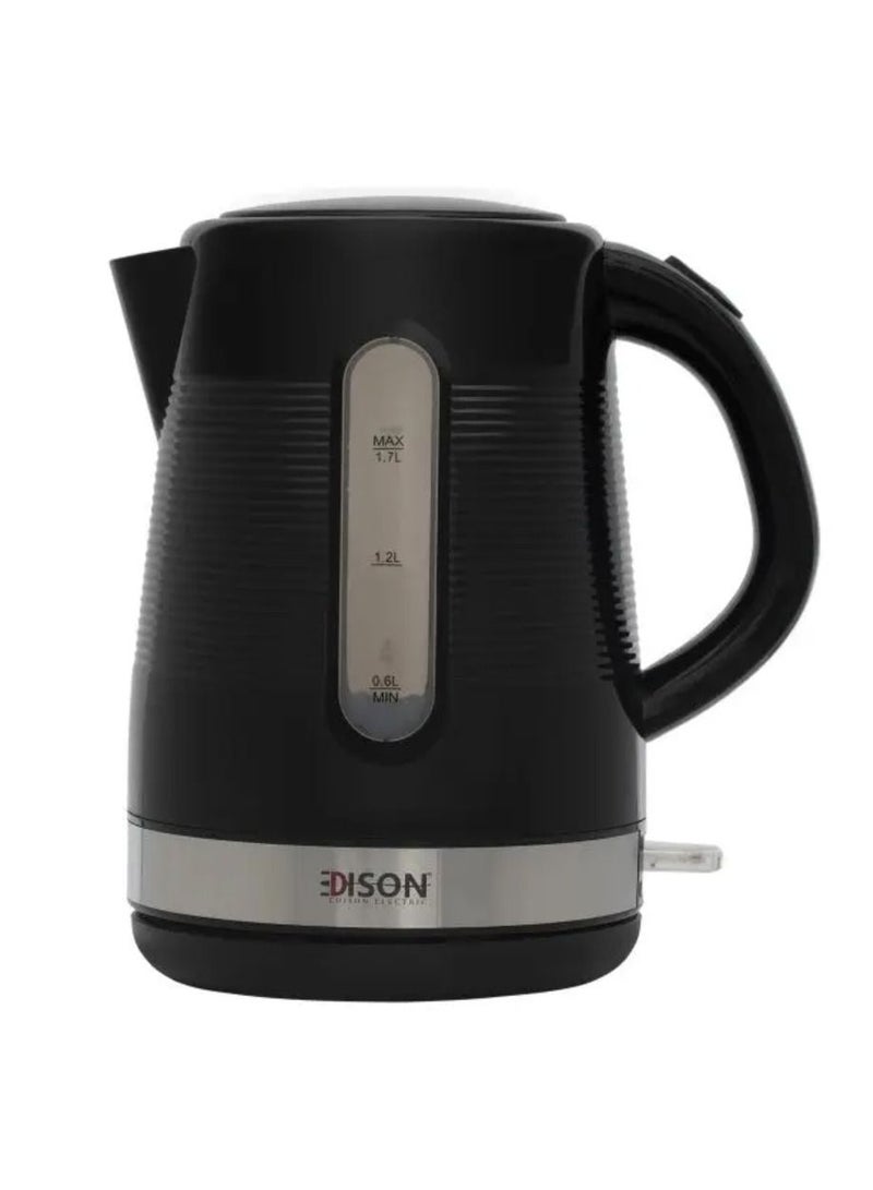 Electric Kettle Black 1.7L 2200W